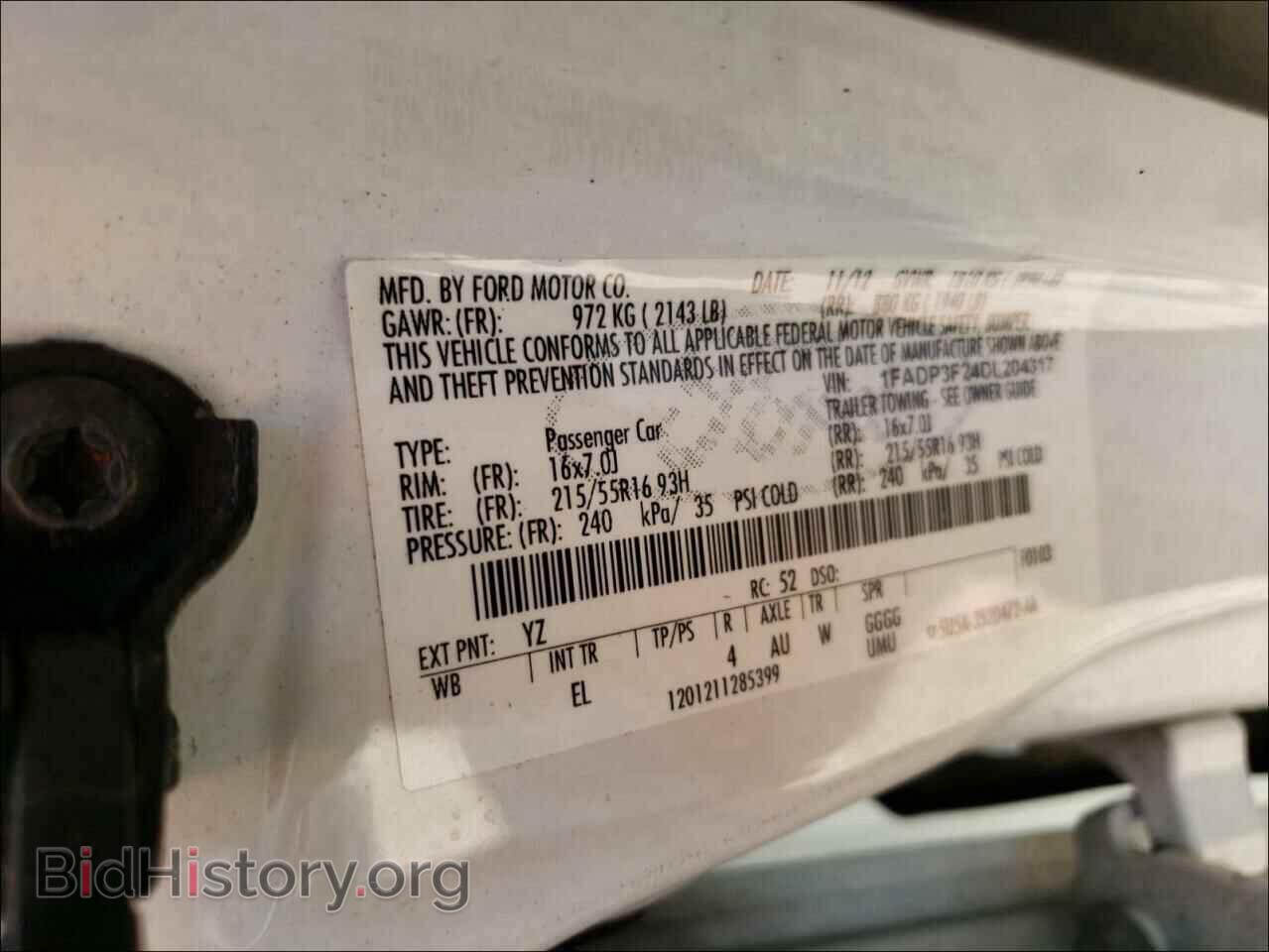 2013 FORD FOCUS - VIN: 1FADP3F24DL204317 - Фото 10