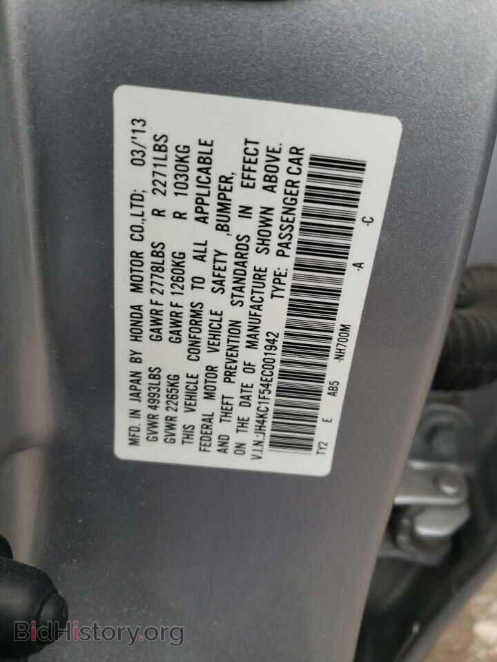 2014 ACURA RLX - VIN: JH4KC1F54EC001942 - Фото 10