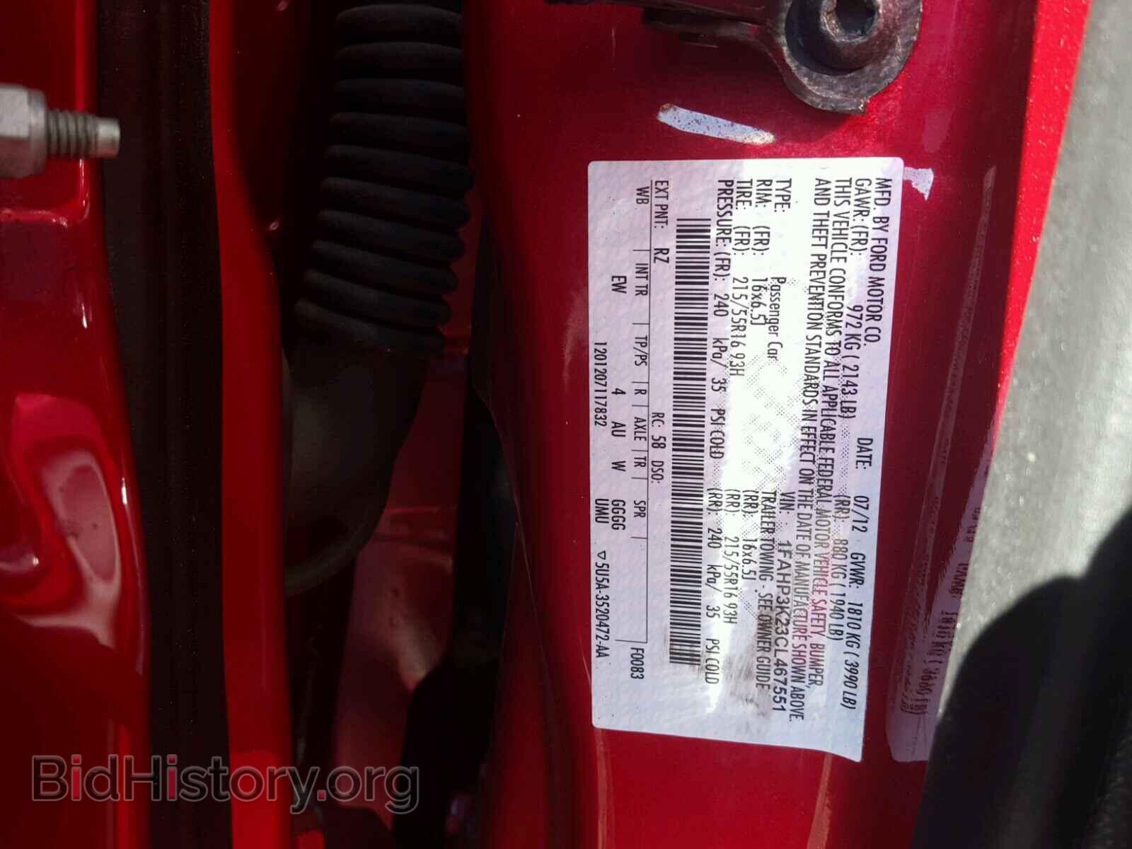 2012 FORD FOCUS - VIN: 1FAHP3K23CL467551 - Photo 10