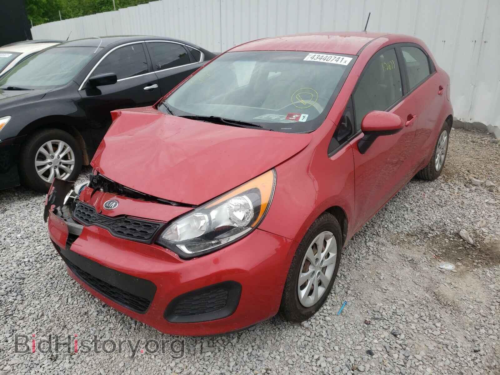 2012 KIA RIO - VIN: KNADM5A36C6017587 - Фото 2