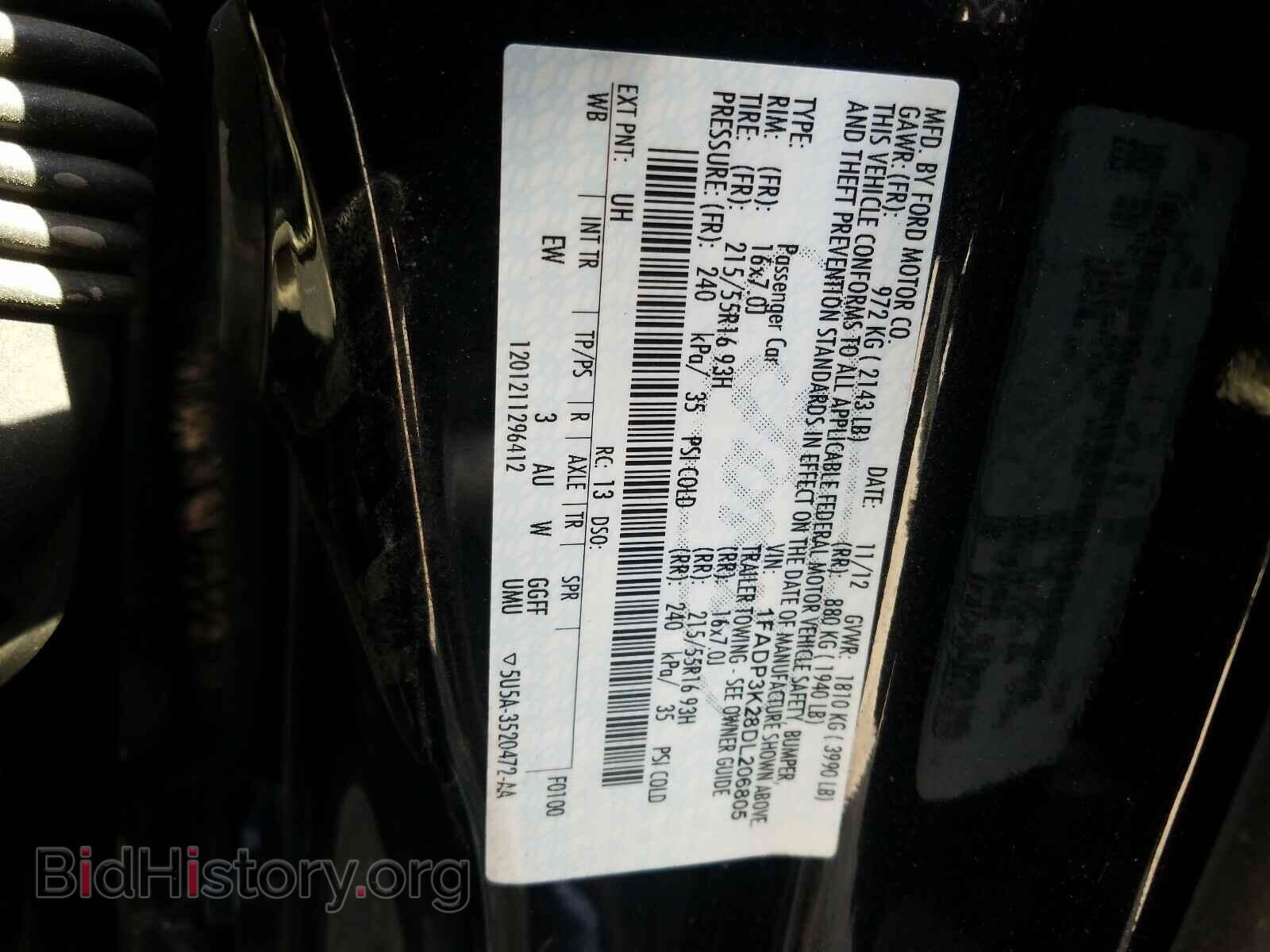 2013 FORD FOCUS - VIN: 1FADP3K28DL206805 - Photo 10