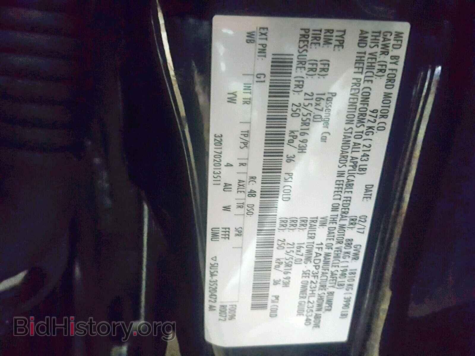 2017 FORD FOCUS SE - VIN: 1FADP3F23HL235340 - Фото 10