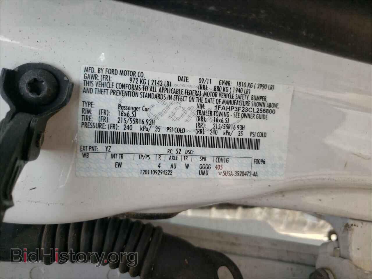 2012 FORD FOCUS - VIN: 1FAHP3F23CL256800 - Photo 10