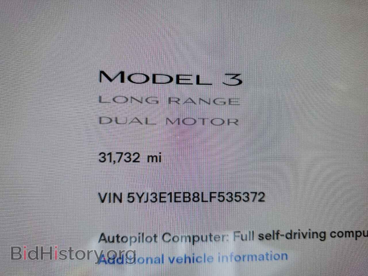 2020 TESLA MODEL 3 - VIN: 5YJ3E1EB8LF535372 - Фото 9