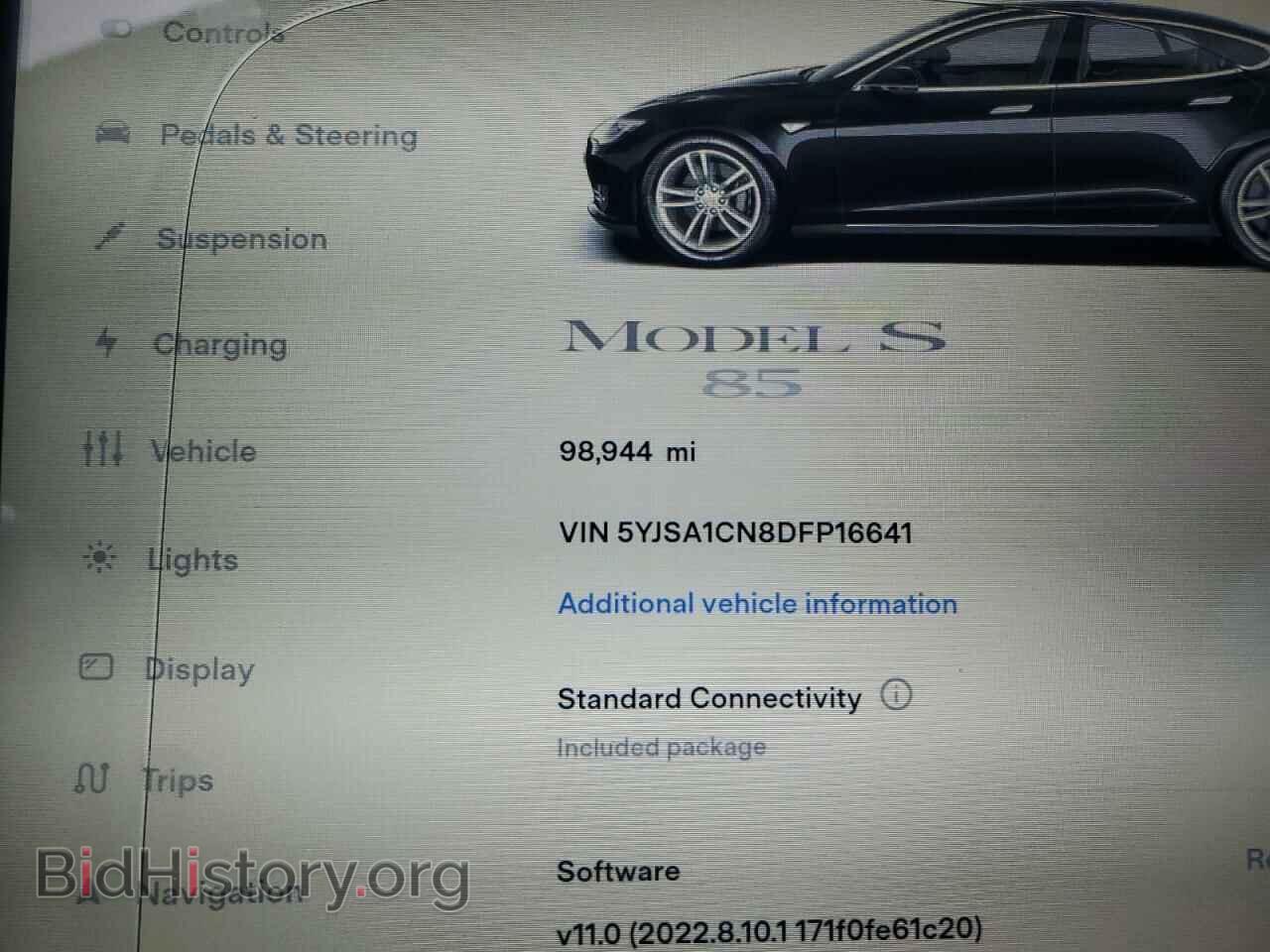 2013 TESLA MODEL S - VIN: 5YJSA1CN8DFP16641 - Photo 9