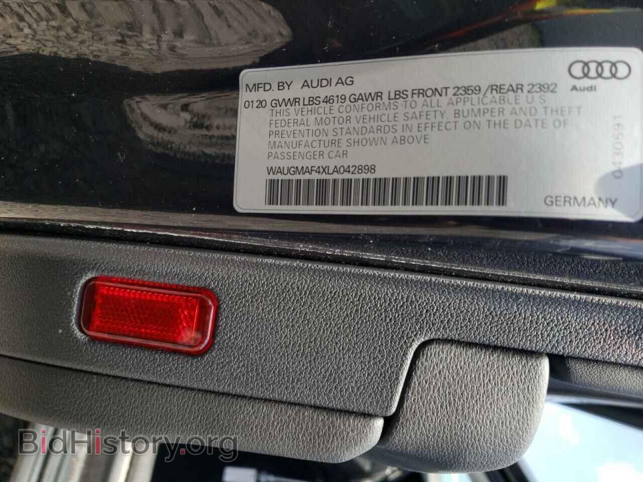 2020 AUDI A4 - VIN: WAUGMAF4XLA042898 - Фото 10