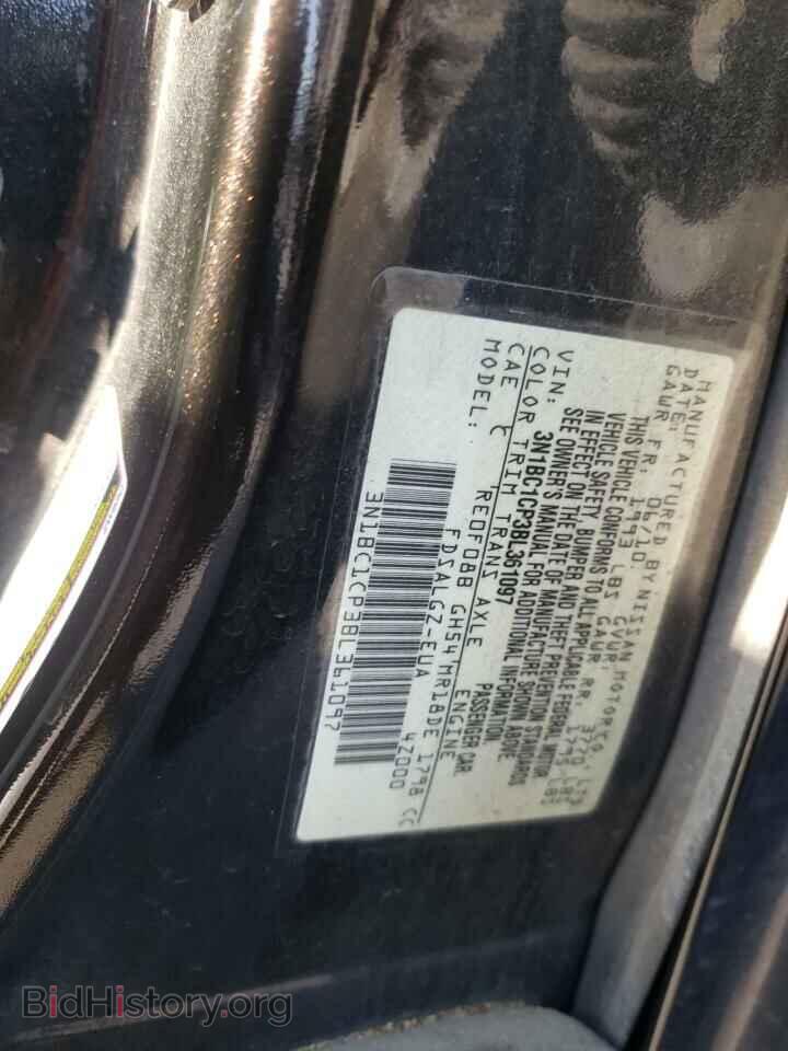 2011 NISSAN VERSA - VIN: 3N1BC1CP3BL361097 - Фото 10