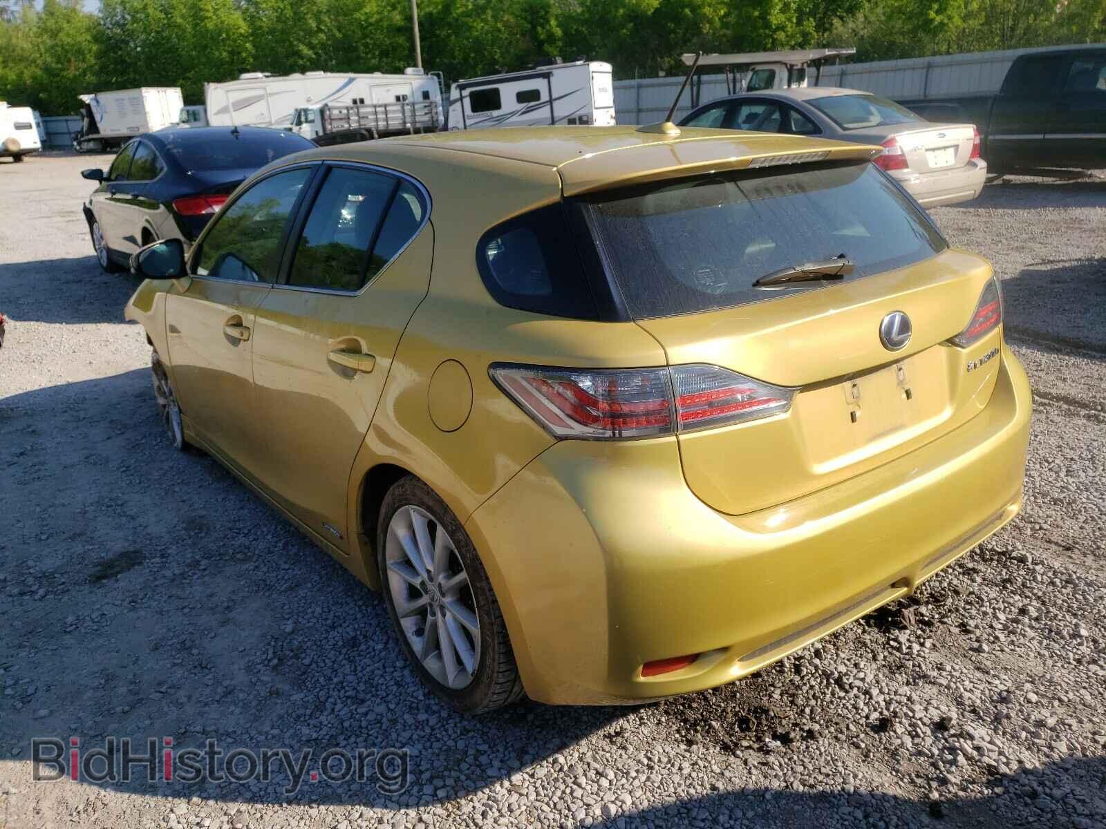 2011 LEXUS CT 200 - VIN: JTHKD5BH0B2007646 - Фото 3