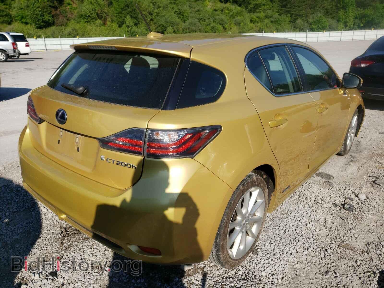 2011 LEXUS CT 200 - VIN: JTHKD5BH0B2007646 - Фото 4