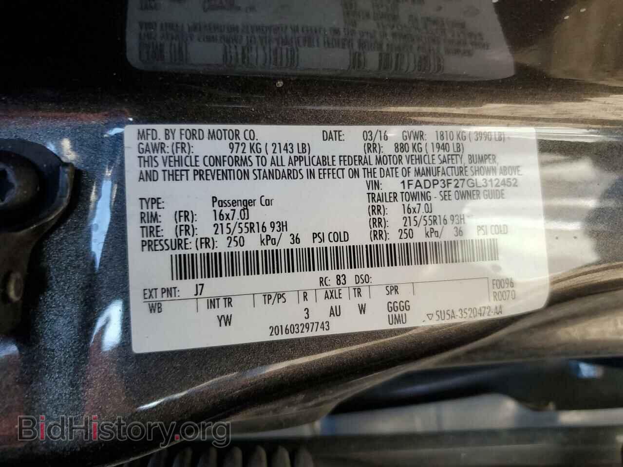 2016 FORD FOCUS - VIN: 1FADP3F27GL312452 - Photo 13