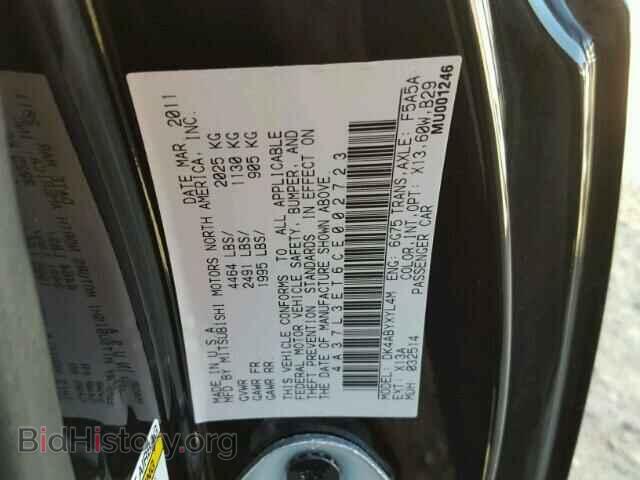 2012 MITSUBISHI ECLIPSE - VIN: 4A37L3ET6CE002723 - Фото 10