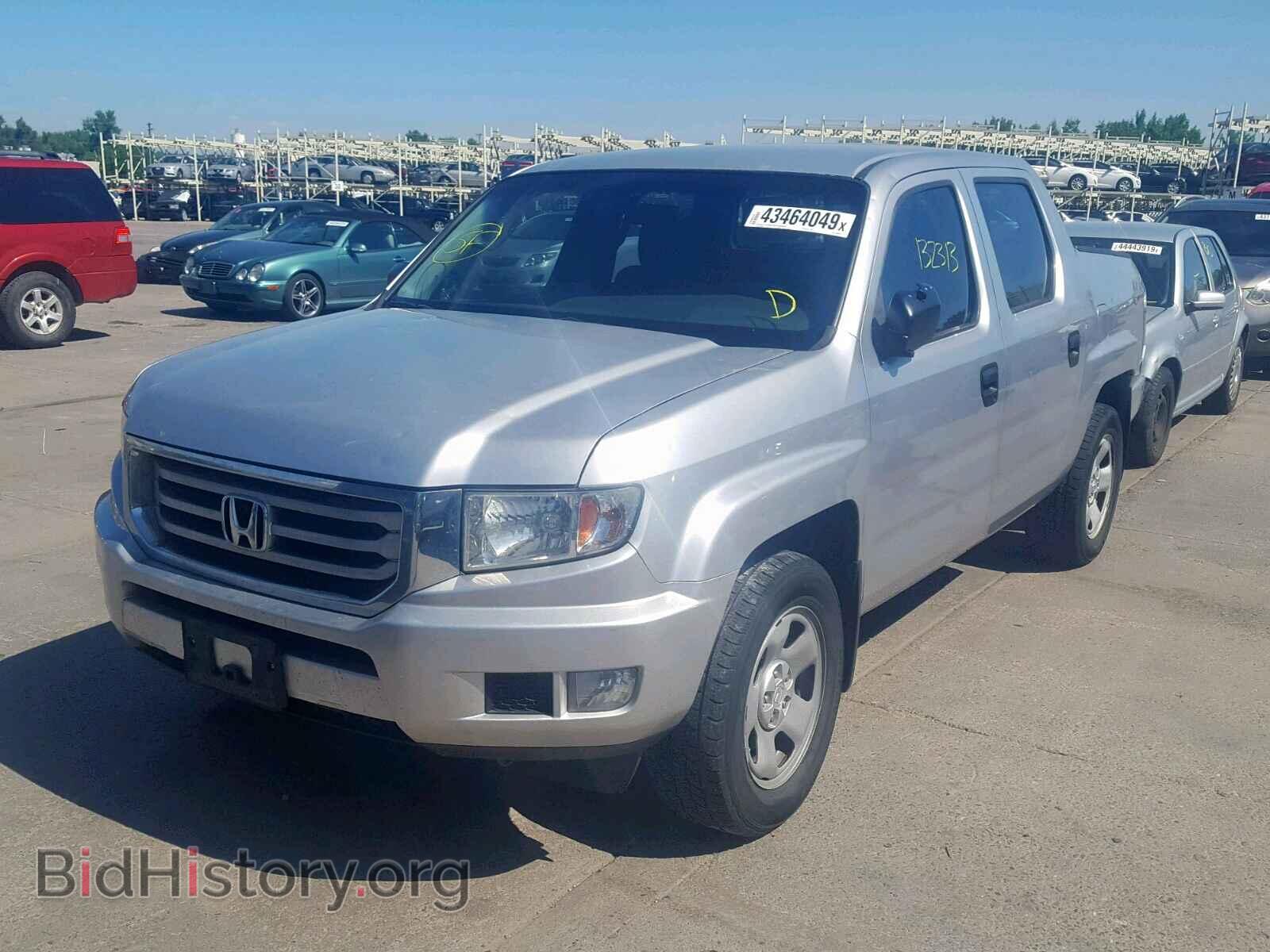 2012 HONDA RIDGELINE - VIN: 5FPYK1F24CB459850 - Фото 2
