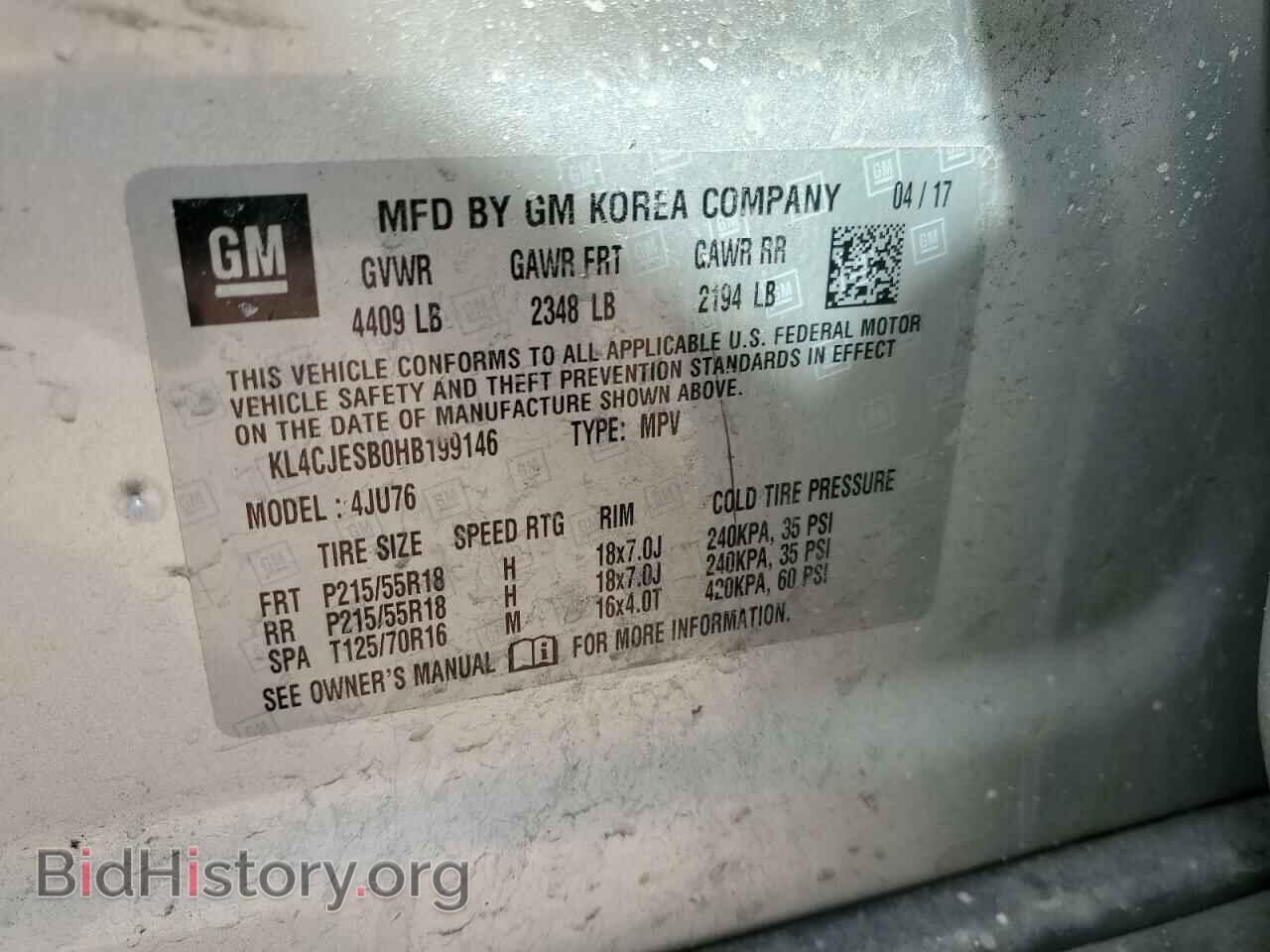 2017 BUICK ENCORE - VIN: KL4CJESB0HB199146 - Photo 12