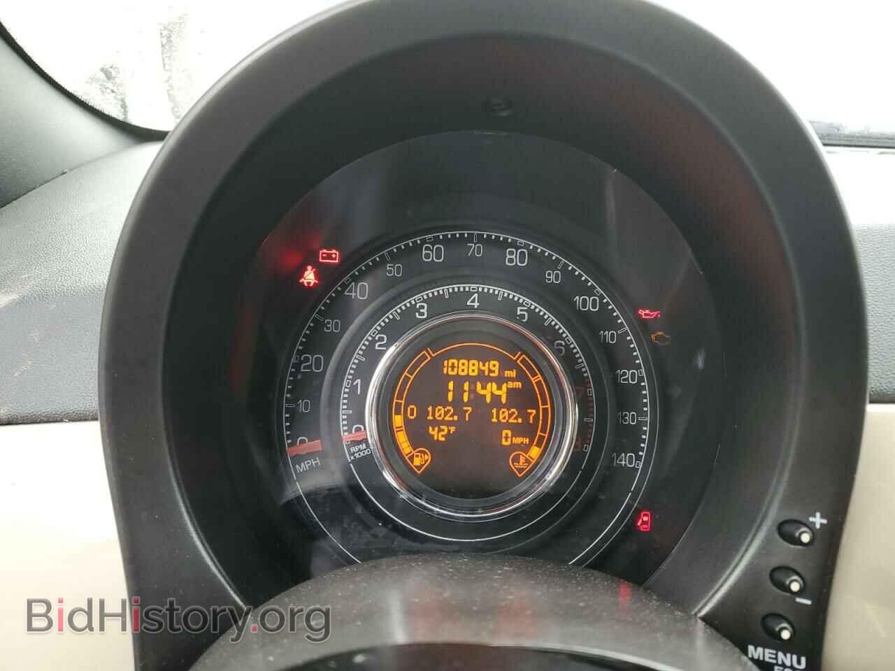 2012 FIAT 500 - VIN: 3C3CFFBR3CT287663 - Фото 9
