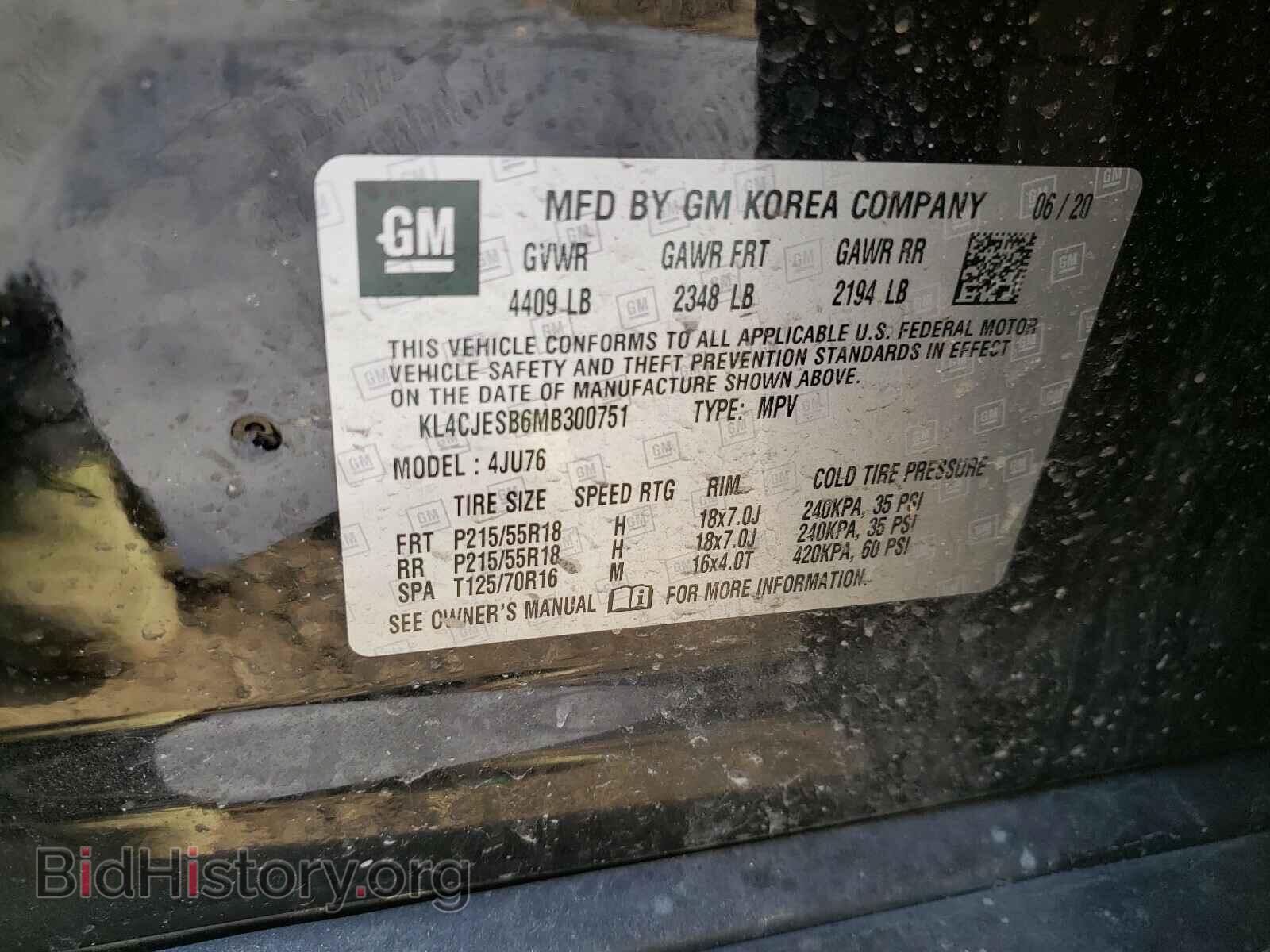 2021 BUICK ENCORE - VIN: KL4CJESB6MB300751 - Photo 10