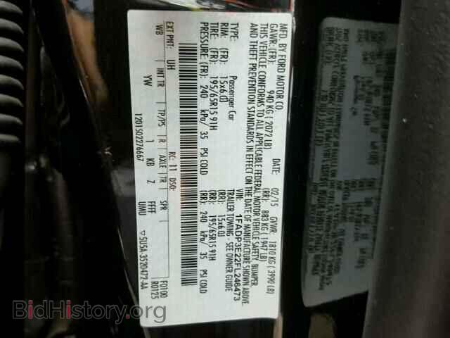 2015 FORD FOCUS - VIN: 1FADP3E22FL246473 - Фото 10