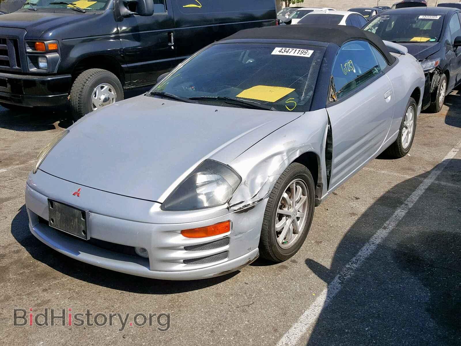 2001 MITSUBISHI ECLIPSE - VIN: 4A3AE45G91E135272 - Фото 2