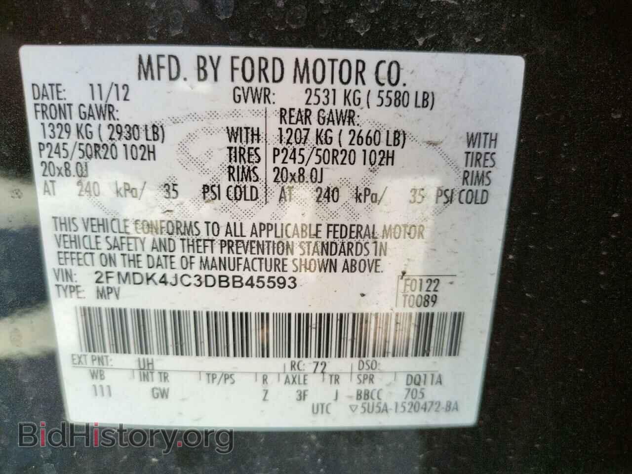 2013 FORD EDGE - VIN: 2FMDK4JC3DBB45593 - Photo 10