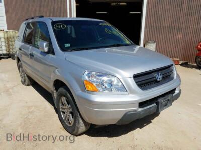 2005 Honda PILOT Pilot EXL, серебристый — VIN 2HKYF18555H511771, Copart
