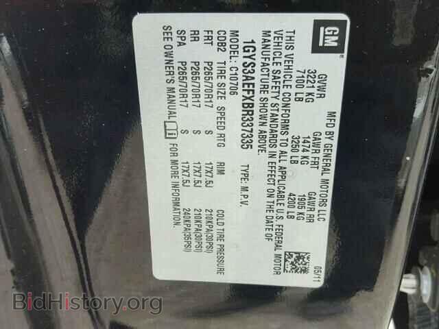 2011 CADILLAC ESCALADE - VIN: 1GYS3AEFXBR337335 - Фото 10