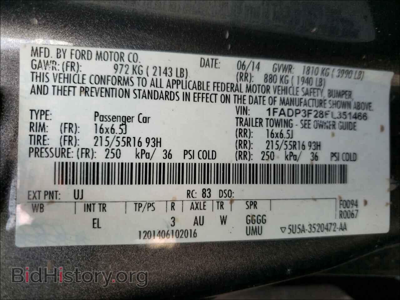 2014 FORD FOCUS - VIN: 1FADP3F28EL351466 - Photo 10