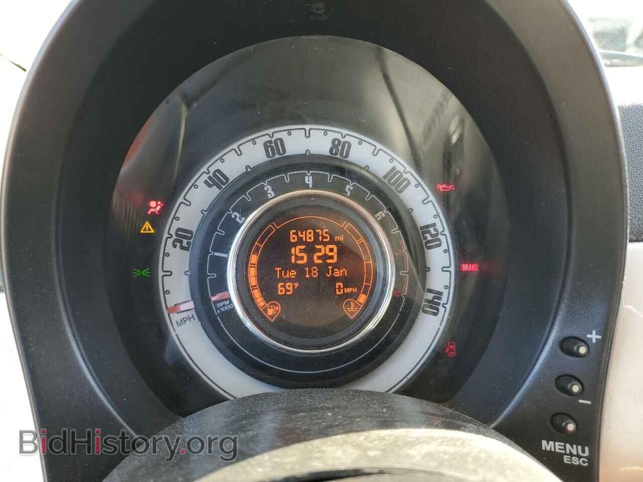 2012 FIAT 500 - VIN: 3C3CFFDR3CT351620 - Фото 9