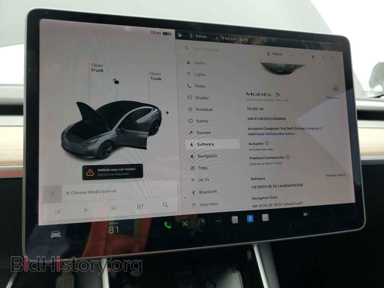 2020 TESLA MODEL 3 - VIN: 5YJ3E1EA7LF630612 - Фото 9