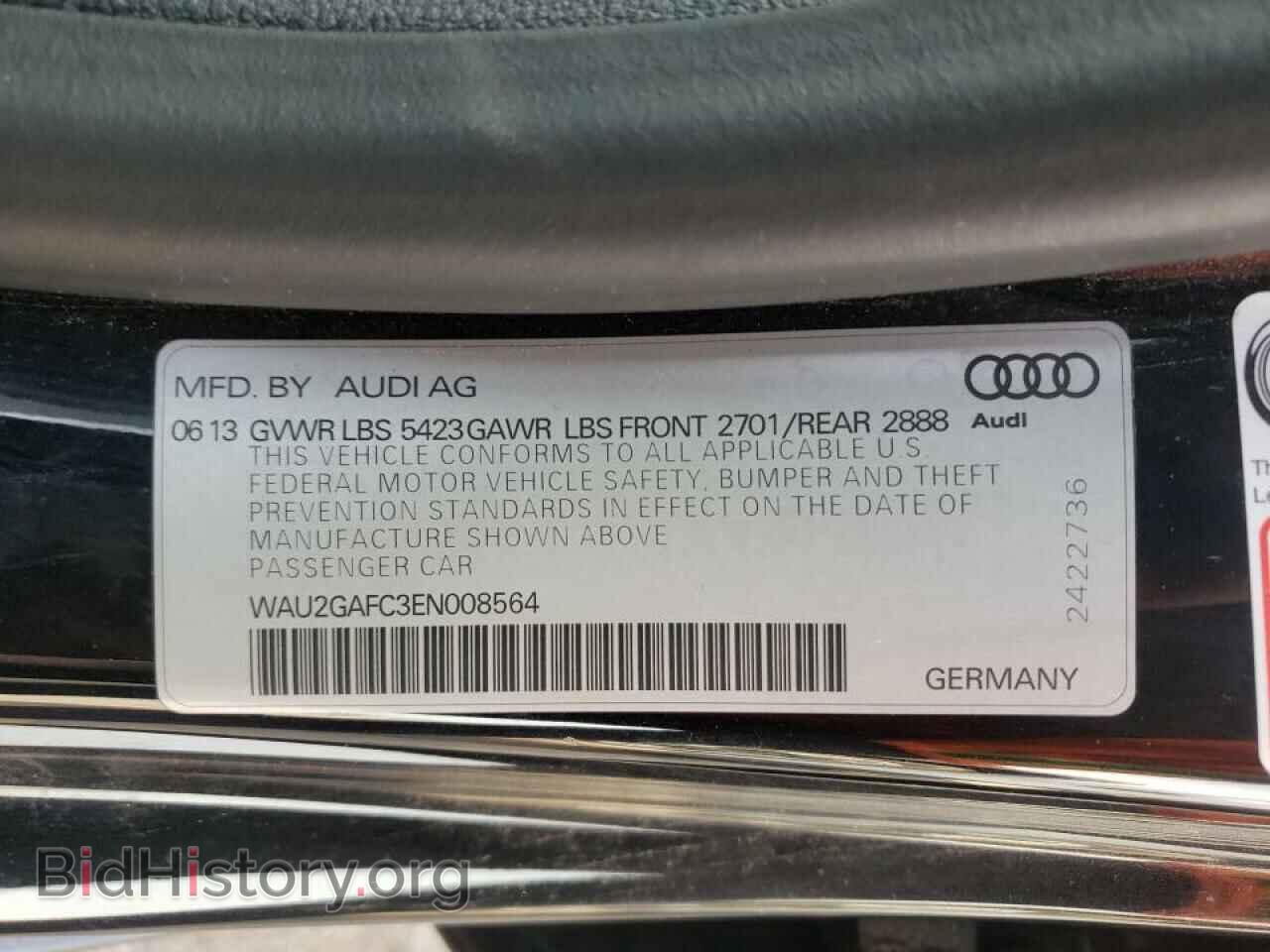 2014 AUDI A7 - VIN: WAU2GAFC3EN008564 - Photo 10