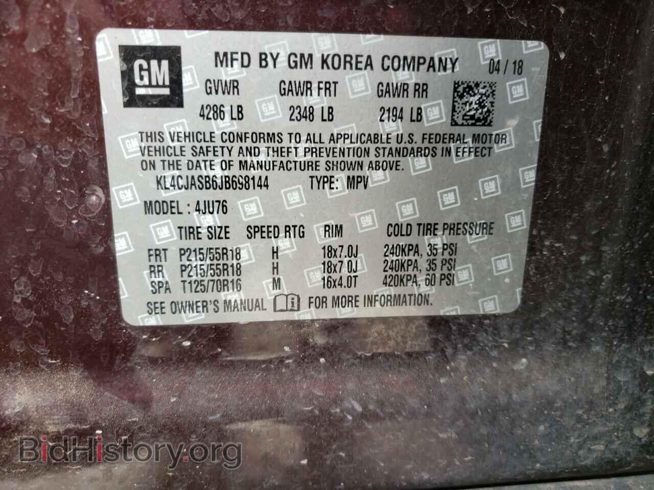 2018 BUICK ENCORE - VIN: KL4CJASB6JB698144 - Photo 10