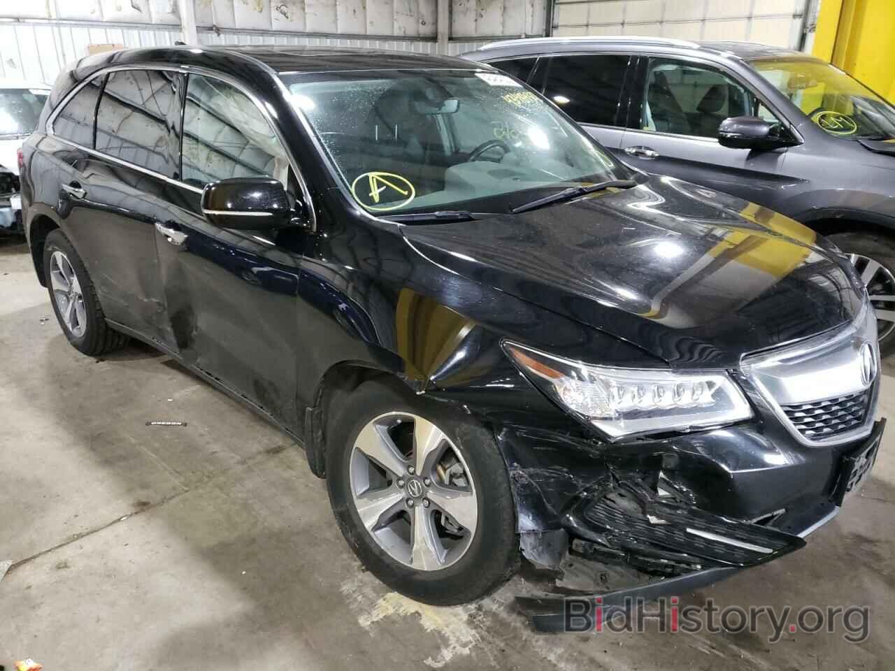 Фотография 5FRYD4H26GB009073 - ACURA MDX 2016