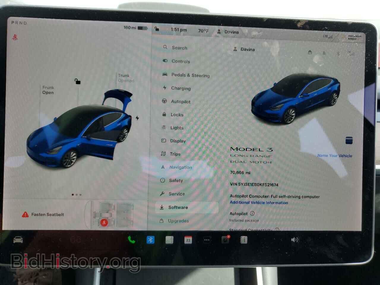 2019 TESLA MODEL 3 - VIN: 5YJ3E1EB0KF521674 - Фото 9