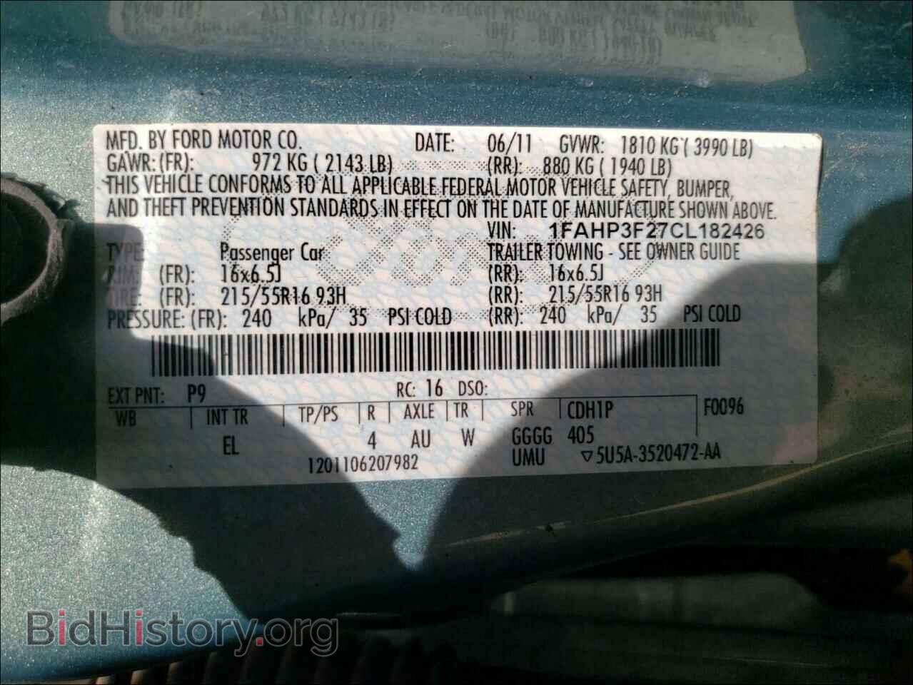 2012 FORD FOCUS - VIN: 1FAHP3F27CL182426 - Photo 10