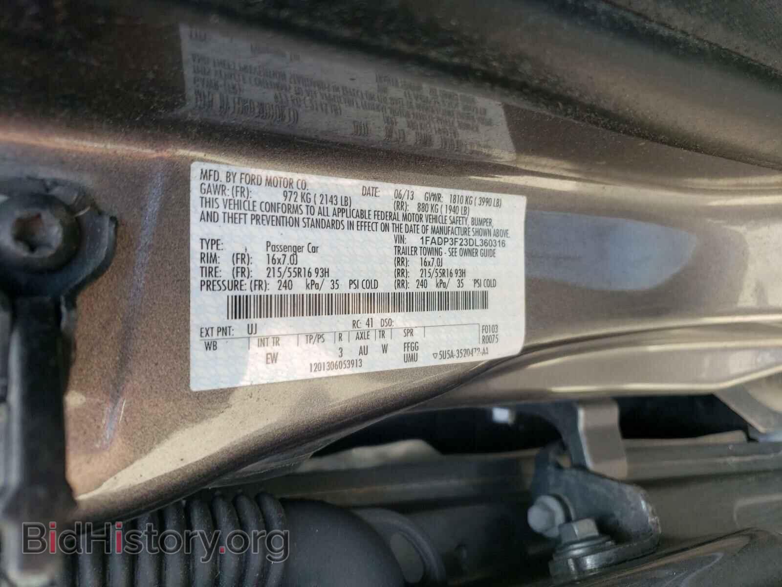 2013 FORD FOCUS - VIN: 1FADP3F23DL360316 - Photo 10