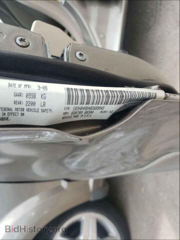 2008 DODGE CALIBER - VIN: 1B3HB48B48D689945 - Photo 10