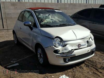 2012 Fiat 500 500 Lounge, cream — VIN 3C3CFFER3CT109523, Copart