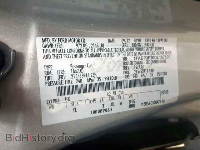 2013 FORD FOCUS SE - VIN: 1FADP3F20DL157500 - Фото 10