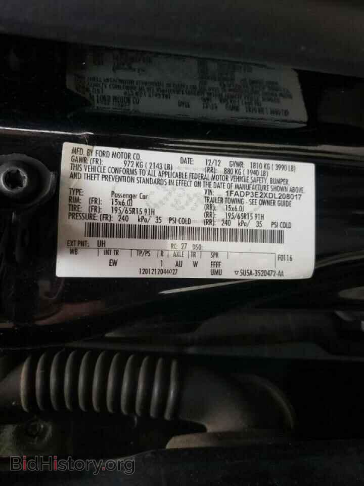 2013 FORD FOCUS - VIN: 1FADP3E2XDL208017 - Фото 10