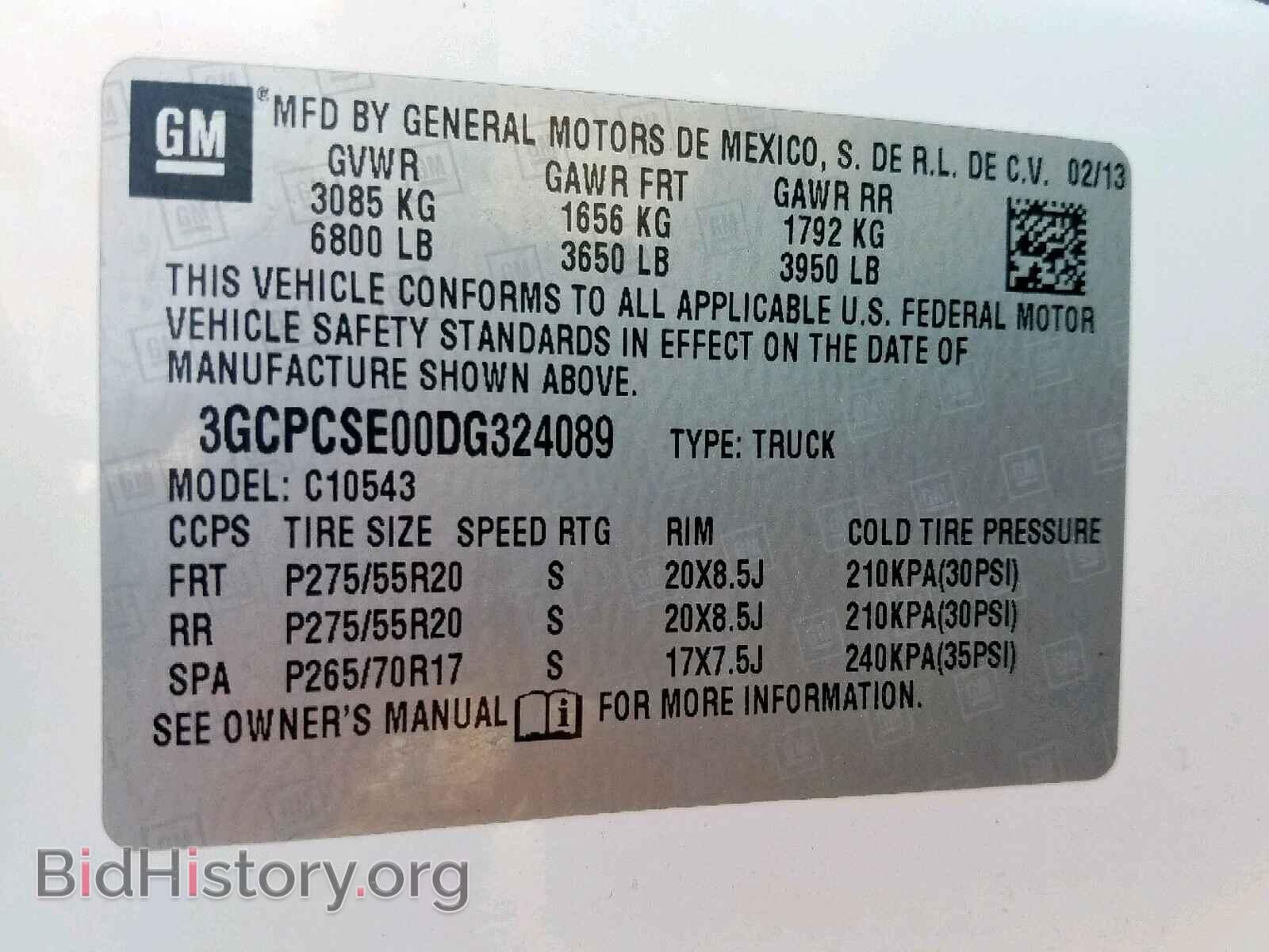 2013 CHEVROLET SILVERADO - VIN: 3GCPCSE00DG324089 - Фото 10