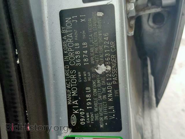 2008 KIA RIO BASE - VIN: KNADE123786317246 - Photo 10