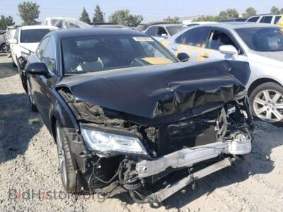 2012 Audi A7 A7 Prestig, черный — VIN WAUSGAFC8CN017788, Copart