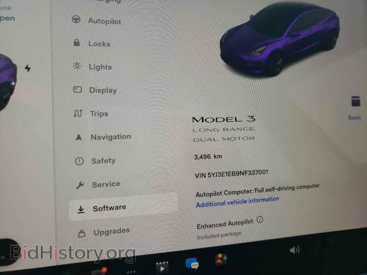 2022 TESLA MODEL 3 - VIN: 5YJ3E1EB9NF337001 - Фото 9