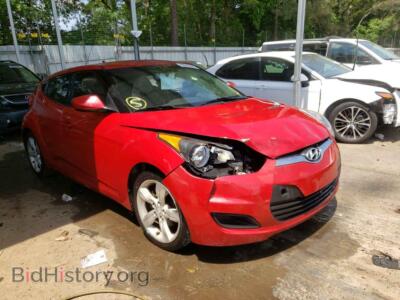 2012 Hyundai VELOSTER, красный — VIN KMHTC6AD9CU078892, Copart