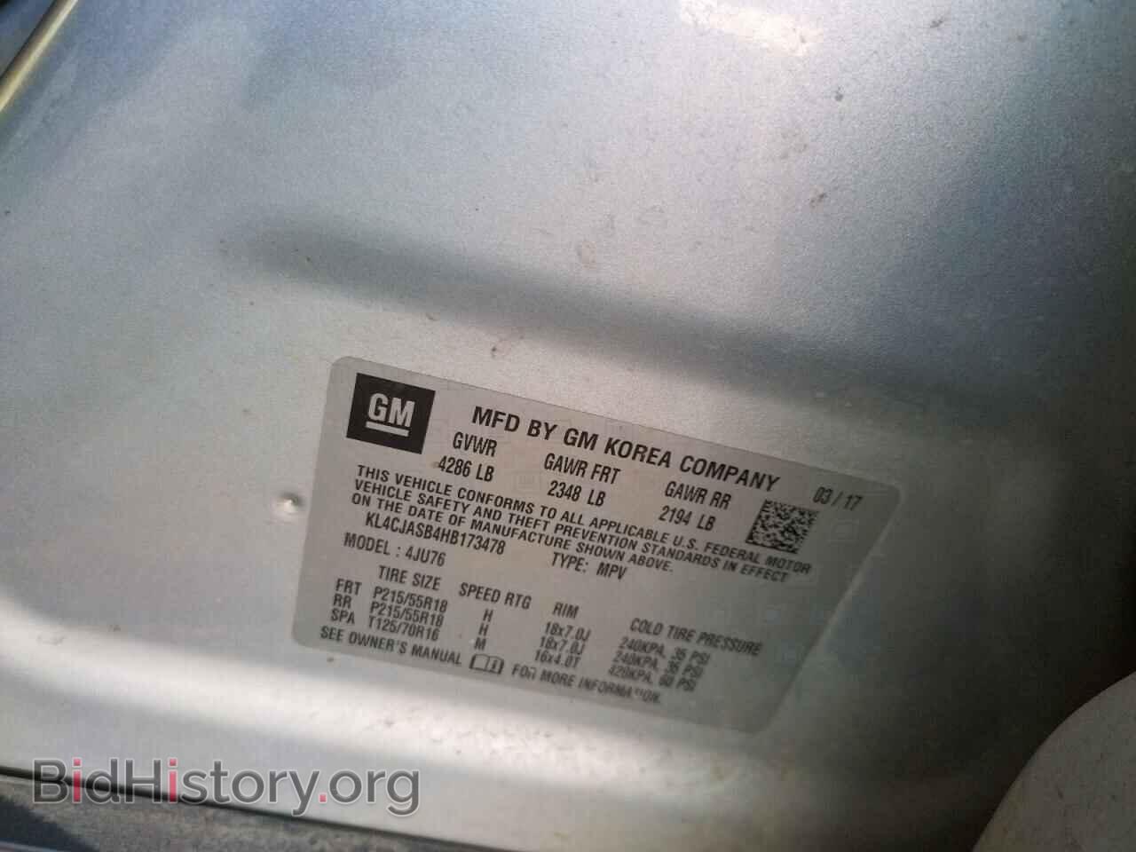 2017 BUICK ENCORE - VIN: KL4CJASB4HB173478 - Photo 10