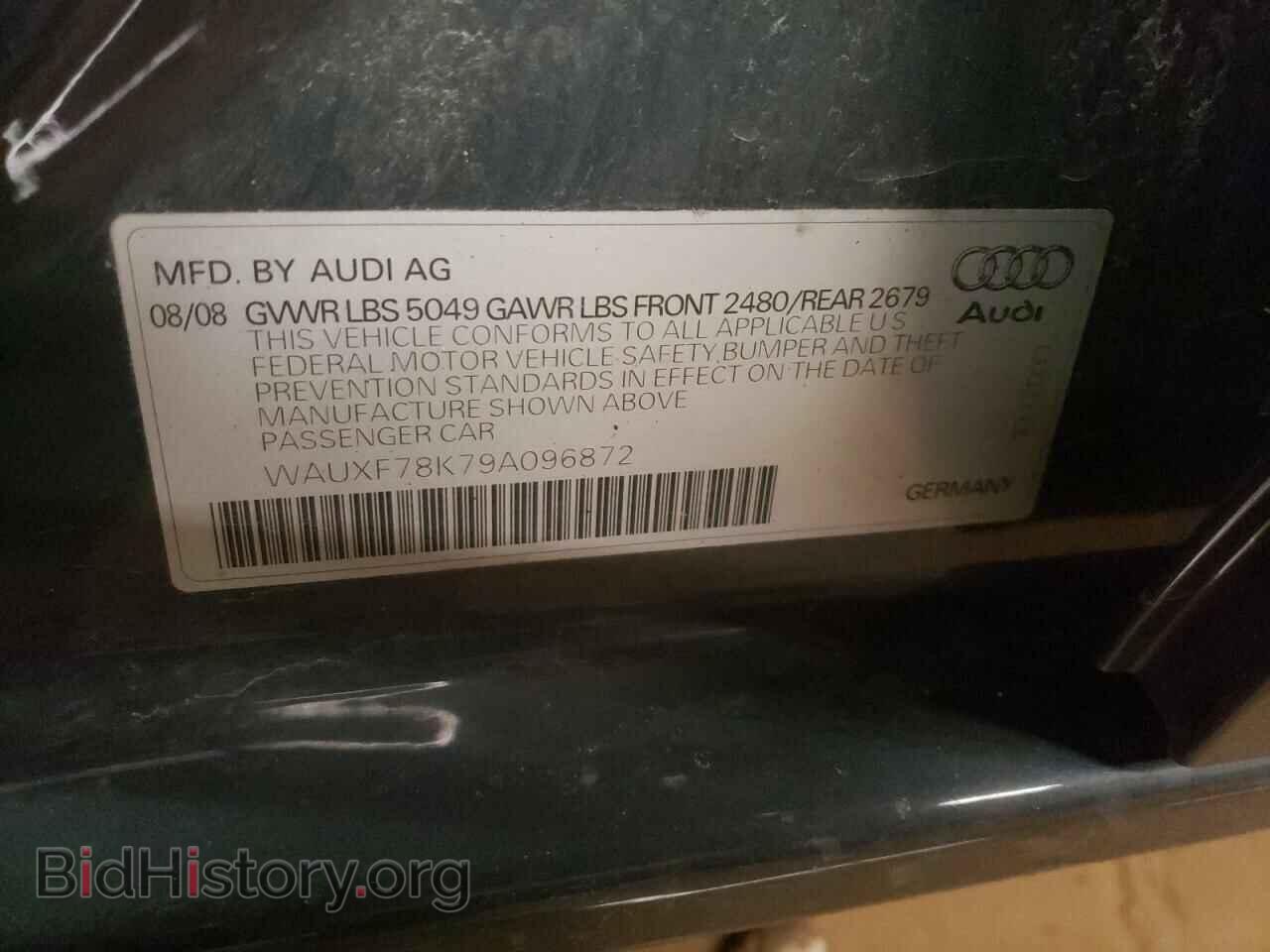 2009 AUDI A4 - VIN: WAUXF78K79A096872 - Photo 10