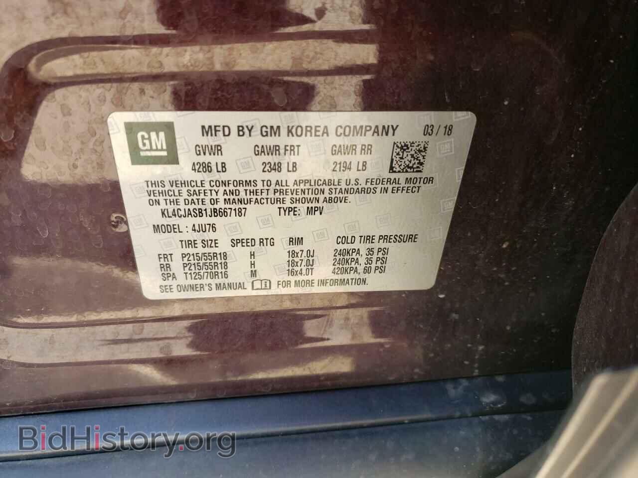 2018 BUICK ENCORE - VIN: KL4CJASB1JB667187 - Photo 10