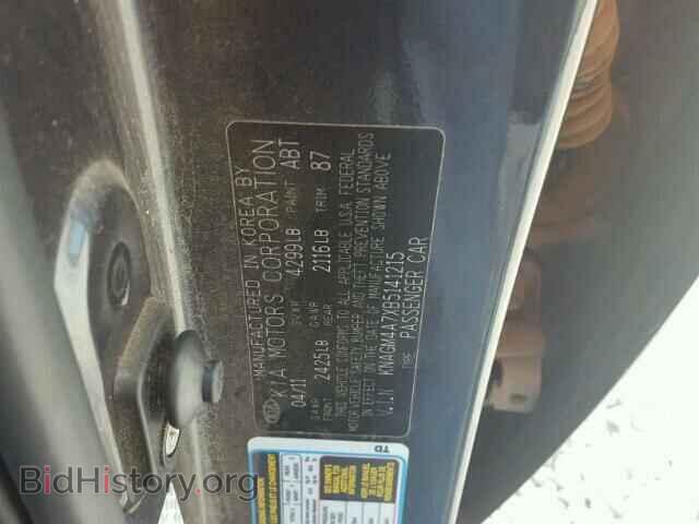 2011 KIA OPTIMA - VIN: KNAGM4A7XB5141215 - Фото 10