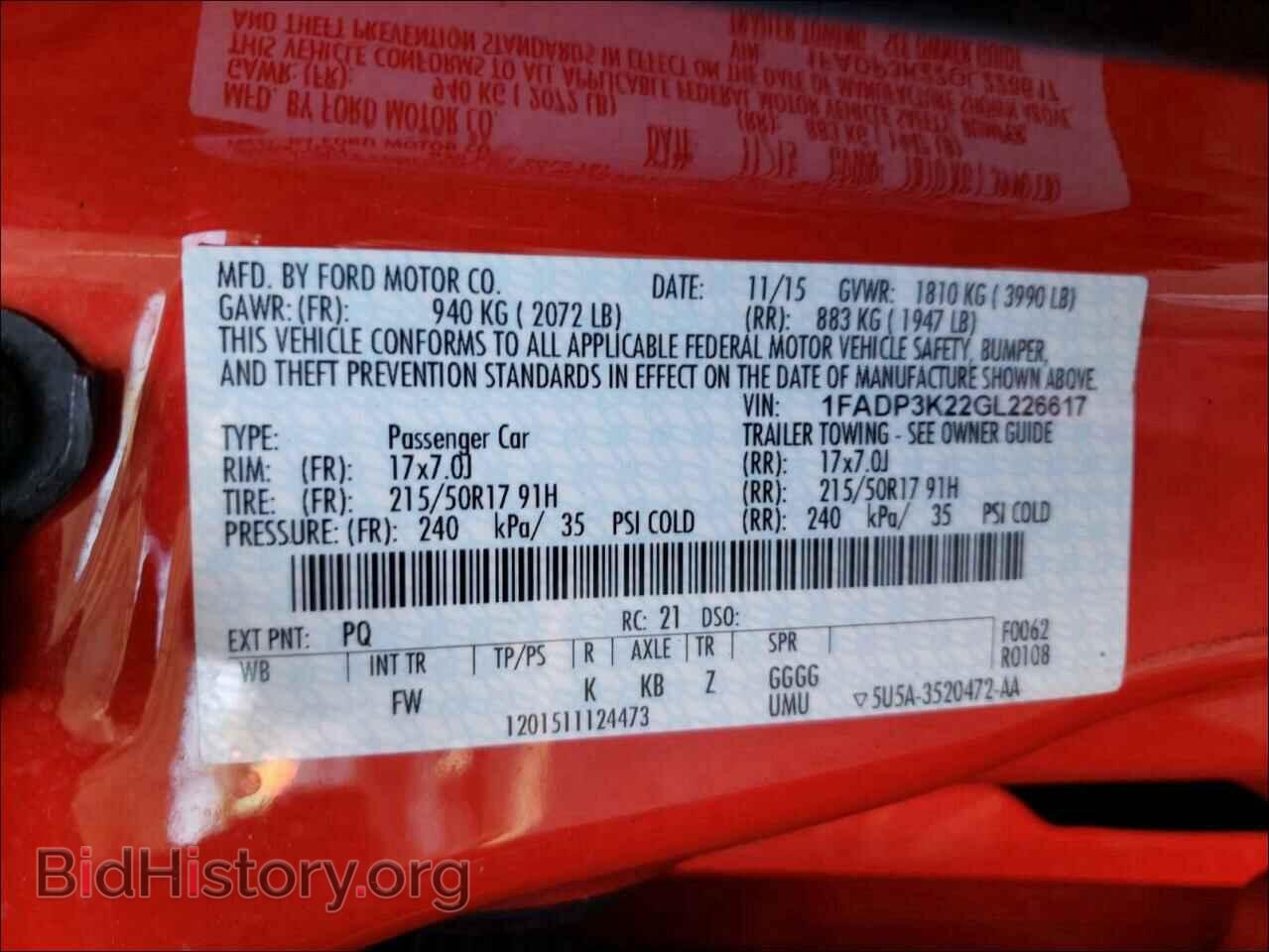 2016 FORD FOCUS - VIN: 1FADP3K22GL226617 - Photo 10