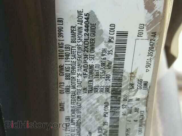 2013 FORD FOCUS - VIN: 1FADP3F2XDL244045 - Фото 10