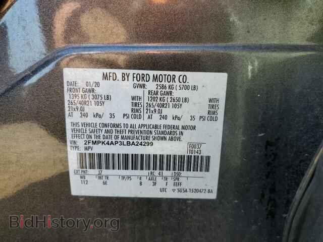 2020 FORD EDGE - VIN: 2FMPK4AP3LBA24299 - Фото 10