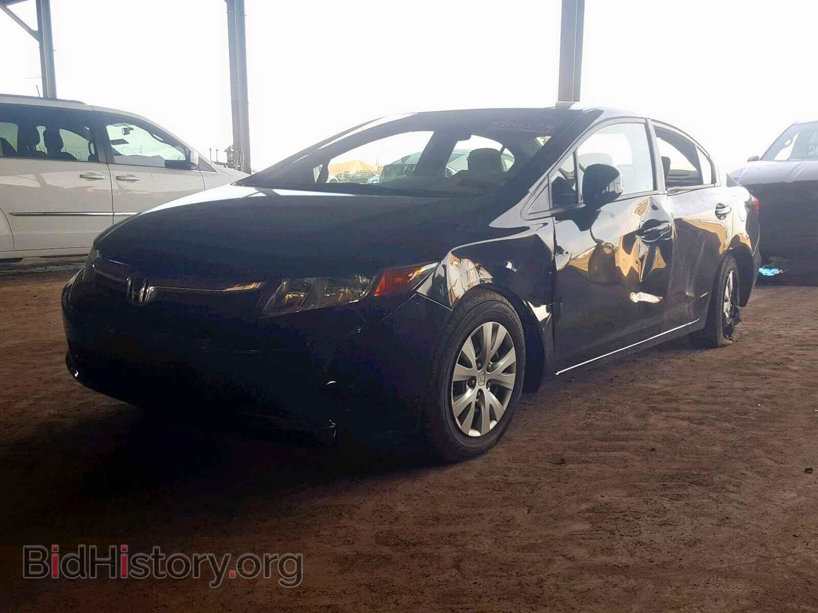 2012 HONDA CIVIC LX - VIN: 19XFB2F50CE384585 - Фото 2